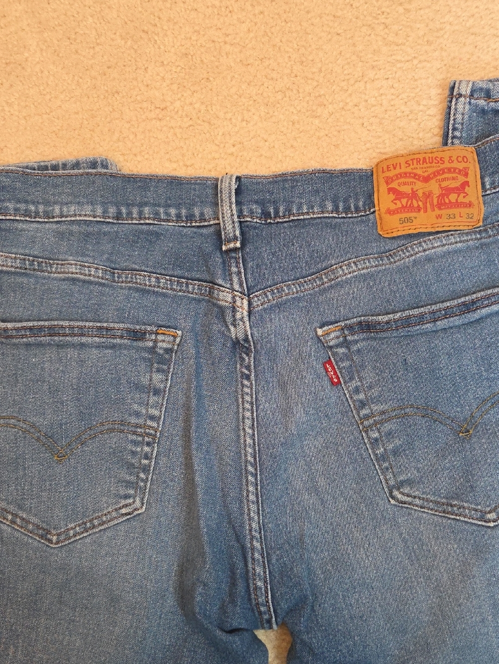 Levi's Men's Straight Leg Jeans - Light Blue Denim